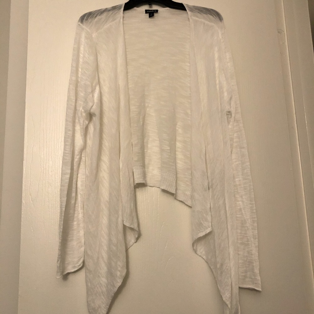 TORRID white shawl NWOT
